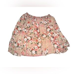 Elegant Floral A-Line Skirt